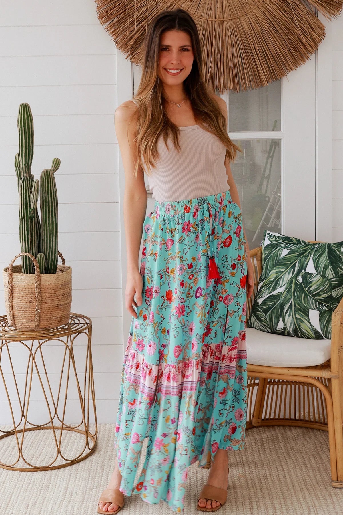 Elliana Blue Boho Skirt