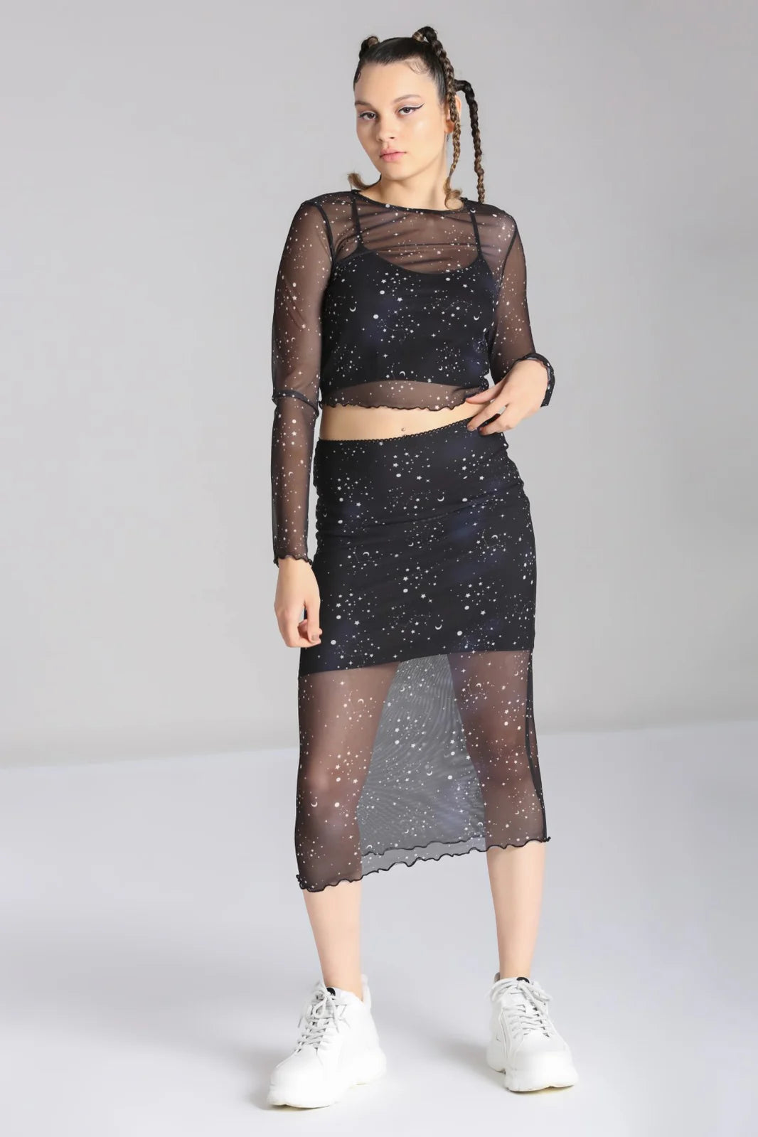 Hell Bunny Zodiac Mesh Skirt